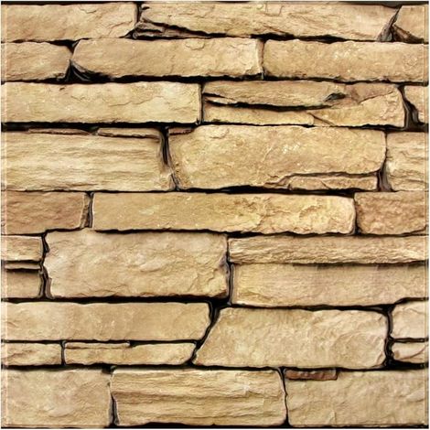 3D Adhesive Stone Wall Panels, 10 Pieces, 30 x 30 cm (1/5)