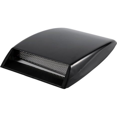 Ventilation Cover, ABS Plastic, Aluminum Grille, Black, Universal for Cars (1/5)