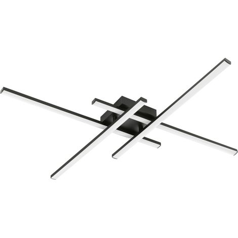 Plafonnier design Vascella noir 74cm - 75824