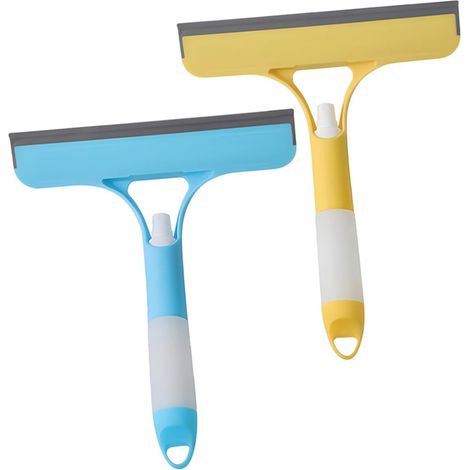 2 raclettes à vitres avec pulvérisateur, pour salle de bain (1/5)