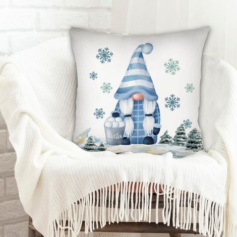 Coussin décoratif fermeture à glissière pour cadeau de famille pour la Fête des Mères la Fête des Pères anniversaire mariage
