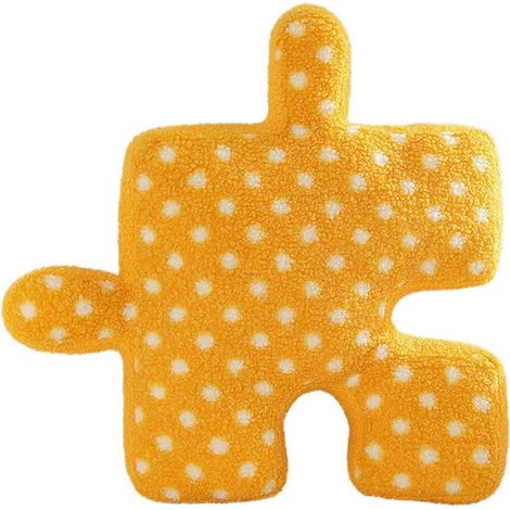 Coussins puzzle, coussins à pois, décorations pour canapé-lit orange (voir photo) (1/5)