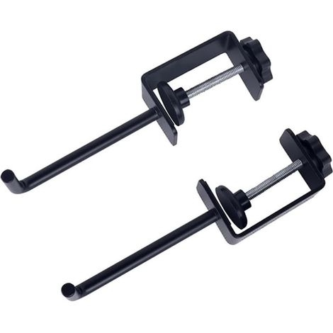 Metal Paper Roll Holder With Adjustable Tabletop Clamp And Anti