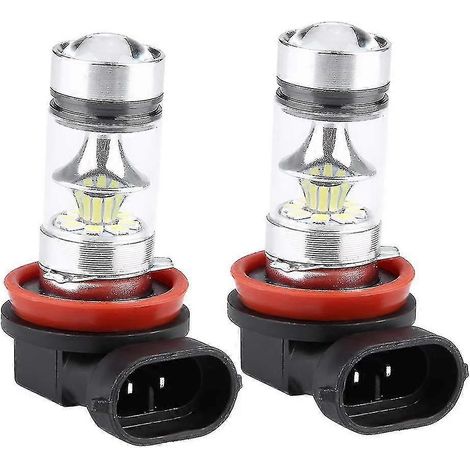 Kit d'ampoules LED H11 H9 H8 pour phares de voiture - 100 W Super Blanc 6000 K (1/5)