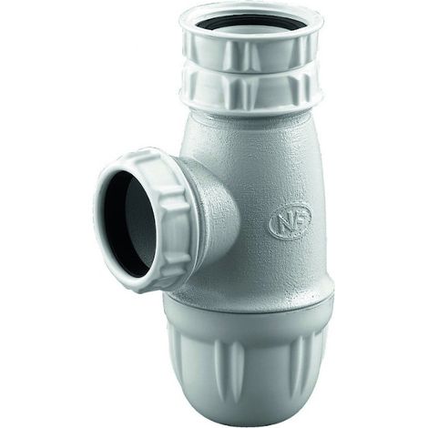 Valentin – Siphon évier réglable 40 mm – PVC – Hauteur 61 à 97 mm – Débit 54 l/mn – Garde d'eau 50 mm pour protection anti-odeurs