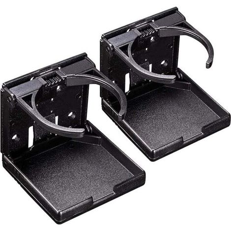 Paquet de 2 porte-gobelets, pliables et réglables, s'adaptent à la plupart des tailles de tasses, bouteilles, bocaux, porte-gobelets pour voitures, camions, camping-cars, fourgonnettes (1/4)