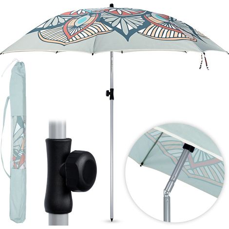 Progarden Mandala de Jardin Parasol Gris 200 cm (1/5)