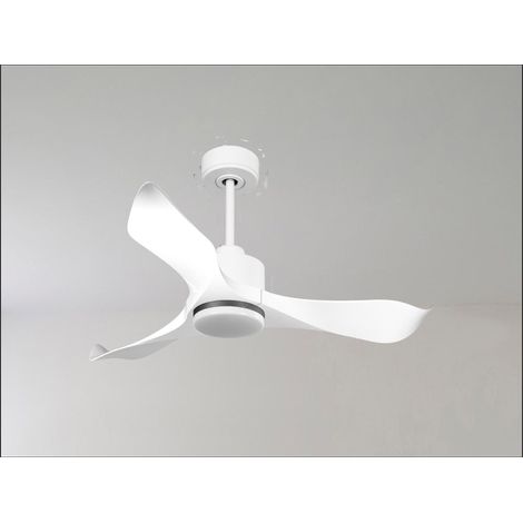 Modulo de KlassFan -Super déstratificateur d'air avec thermostat,Lumière DC blanc bois clair idéal 25 à 40 m KLDC4P5SW132l1wi (1/5)