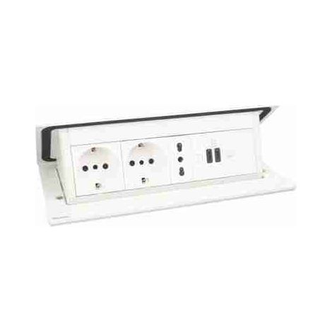 BTI150482NW Agencement modulable pour bureaux et salles de réunion. 8 modules pré-équipés