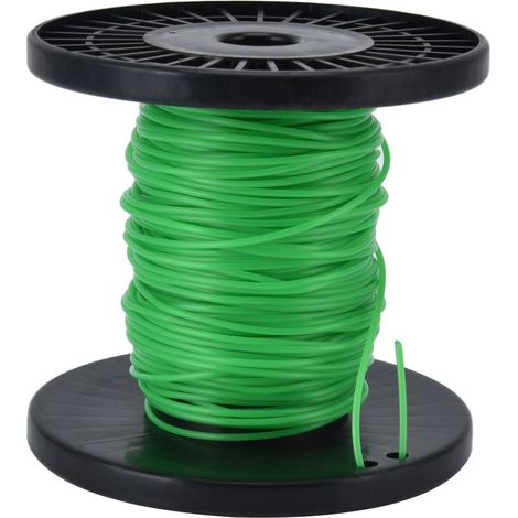 Fil de coupe 2mm pour débroussailleuse, bobine verte 30m compatible Husqvarna, coupe-herbe et tondeuse. (1/5)