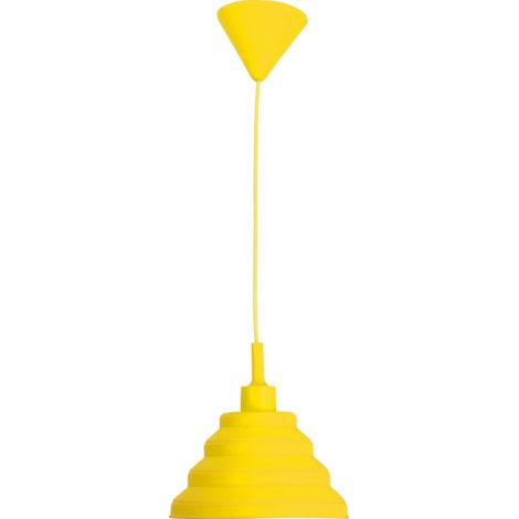 Naeve CARA Plafonnier suspendu dôme jaune 1xE27 (1/4)