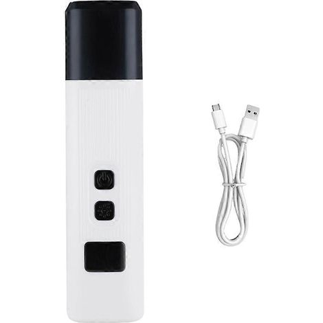 Coupe-ongles électrique pour chiens avec lumière LED rechargeable, silencieux, convient également aux chats et chatons, blanc - JBMEDIA (1/4)