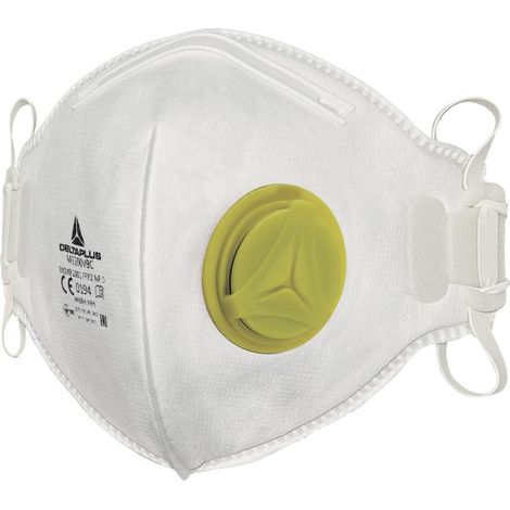 Masque respiratoire pliable jetable FFP2+valve veni DELTA PLUS M1200VPC (1/3)