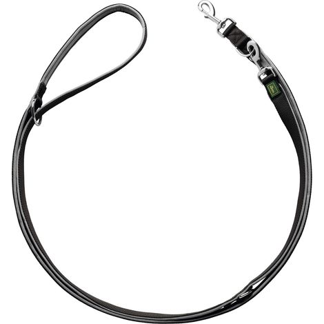 HUNTER Neopren, Guinzaglio Regolabile per Cani, 1 x 200 cm, Nero o grigio (1/2)