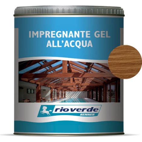 Impregnante GEL all'acqua per legno 5 litri RG1180 TEAK RIO VERDE RENNER
