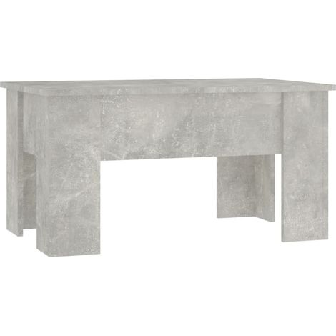 Maison Exclusive - Couchtisch Betongrau 79x49x41 cm Holzwerkstoff