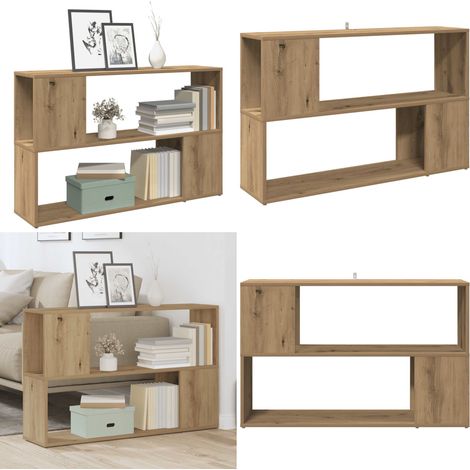 vidaXL Bücherregal Artisan-Eiche 100x24x63 cm Holzwerkstoff (1/5)