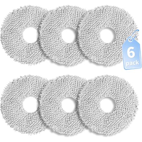 6x Franges Serpillères de Remplacement pour Aspirateur Robot - Pièces de Rechange Compatibles X40 X50 L10s (1/5)
