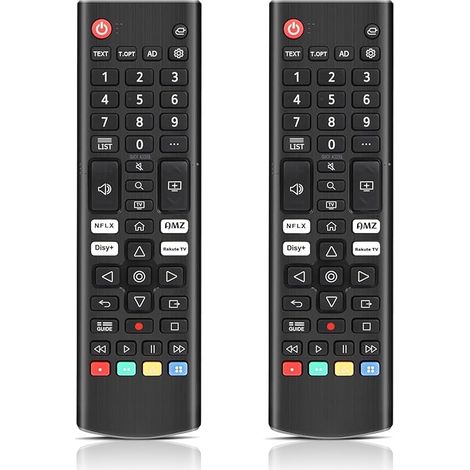 AKB76037601 Lot de 2 télécommandes universelles de rechange pour LG Smart TV, compatibles avec tous les téléviseurs LG LED, OLED, LCD, webOS, 4K, 8K UHD, HDTV, HDR Smart TV (1/5)