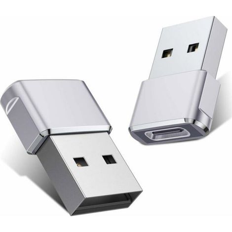 Lot de 2 adaptateurs USB cable de chargeur de type A compatible avec Iphone Pro Max Odipie (1/5)