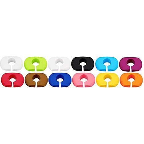 12pcs Marqueurs De Verre Vin En Silicone Marque-verres Colors Bire Marqueurs De Boisson Marqueurs De Tasse Rutilisable Identificateurs De Verre C (1/5)