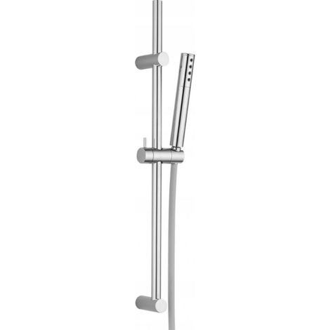 Ensemble de douche chromé Pretto sur tringle