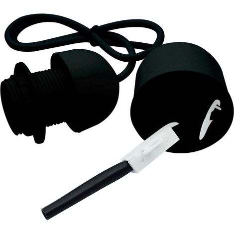 Monture plastique douille E27 + bague noire câble longueur 0,80M