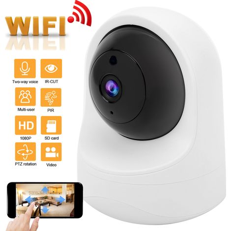 Caméra de Surveillance PTZ 1080P avec Détection de Mouvement et Interphone Bidirectionnel pour Sécurité Maison (1/5)