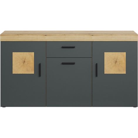 Tyler Sideboard grau, Eiche dekor. (1/5)
