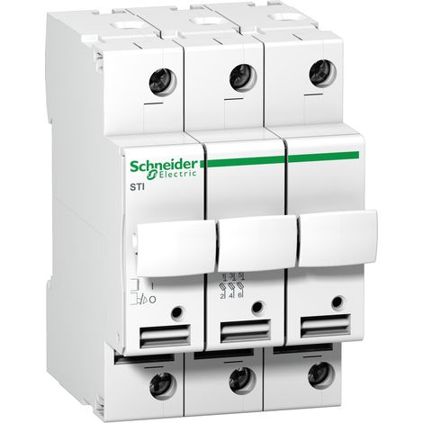 Base portafusibile STI - 3P - 8.5x31.5 - 400 Vca - A9N15655