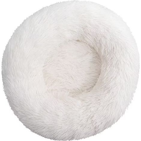 Cama para gatos, cojín suave, lavable, para gatos y perros (blanca, 70 cm) (1/5)
