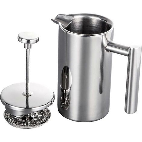 350mlCoffee fabricant pot french press cafetière acier inoxydable double walled insulated cafetière pot (1/5)