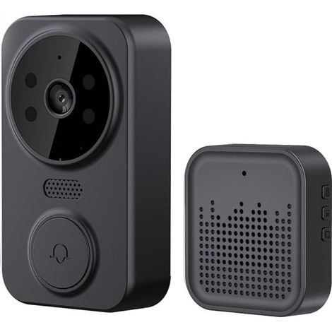 Interphone, sonnette vidéo, sonnette vidéo intelligente avec télécommande WiFi et interphone vocal bidirectionnel-AquaForge
