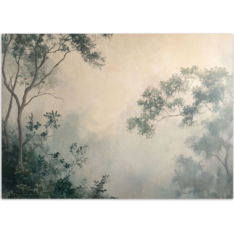 Fototapete Nebel im Wald 150x105 cm