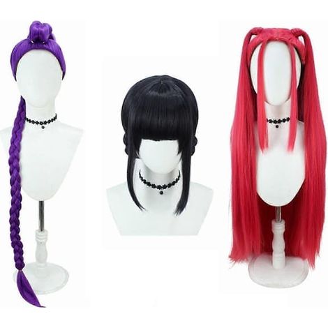 Perruque synthétique K-pop Mira Rumi Zoey Demon Hunters Cosplay Cheveux pour filles Rumi Enfants Rumi (1/2)