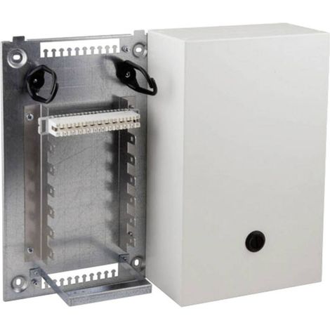 Coffret de distribution en tôle d'acier VKA4 EFB Elektronik 46018.1V10 Boîtier avec équerre de montage pour 2 x 7 borniers 2/10 140 conducteurs dou X57469 (1/2)