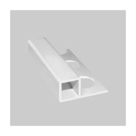 PROFILO 'JOLLY' QUADRO PER RIVESTIMENTI H. 10 mm - bianco -