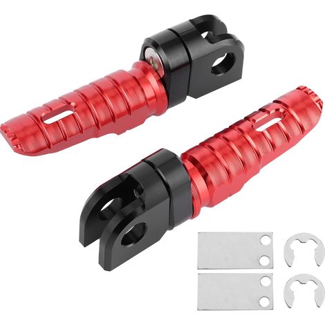 KIMISS Vorderradfußrasten aus Aluminiumlegierung für Z125 Z250/SL Z400 Z900 – Komfortables Fahrzubehör (Rot) (1/5)