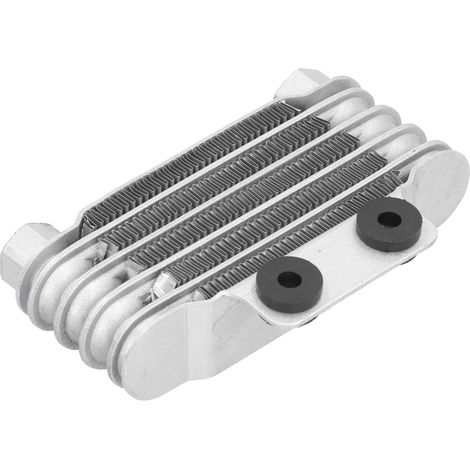 Radiateur de refroidissement d'huile moteur en alliage d'aluminium universel pour motos tout-terrain et pit bikes 125 à 250 cm³, argent (1/5)
