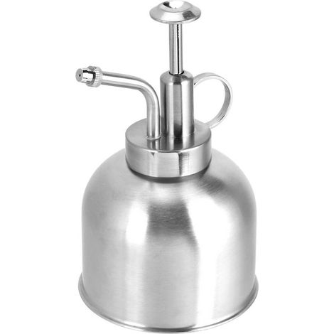 Arrosoir en acier inoxydable avec pulvérisateur à pression réglable pour plantes d'intérieur (1/5)
