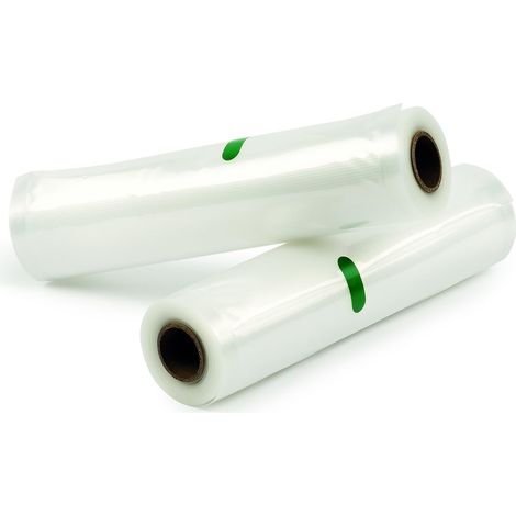 Girmi RVT5222 2 Rulli 22x500 cm per la Conservazione degli Alimenti e la Cottura Sottovuoto, Compatibili con tutte le Macchine per Sottovuoto