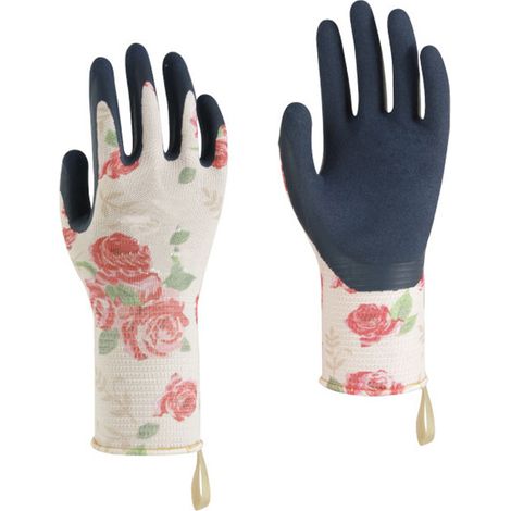 Gants De Jardinage - Imprimé Fleuri - Résistants À La Saleté Et Antidérapants - Pour Travaux Extérieurs - 1 Paire (1/5)