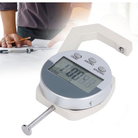 Digitales Mini-Dickenmessgerät, Messbereich von 0 bis 25,4 mm, Lieferung ohne Batterie. (1/5)