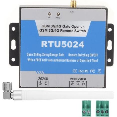 Contrôleur d'accès GSM RTU5024 – Commutateur télécommande – Alimentation 9-15VDC – Pour contrôle d'accès sécurisé à distance (1/4)