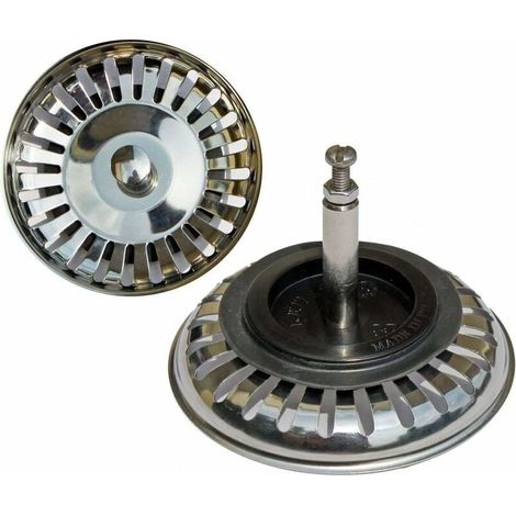 Panier universel 7,6 cm (Ø80 mm) (Ø80 mm), pour évier excentrique / inox (1/2)