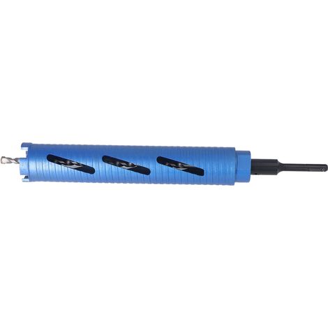 Foret diamant 51mm 5/8-11 pour béton armé, ouvreur de trous 2in avec foret pilote, carotteuse murale bleue, accessoire perçage renforcé (1/5)