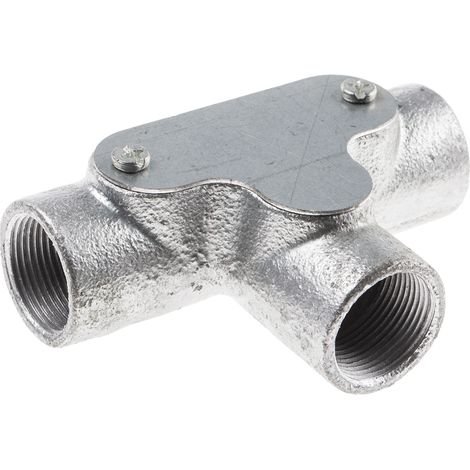 Raccord de gaine RS PRO, taille 25mm en Acier ( Prix pour Paquet de 5 ) (1/2)