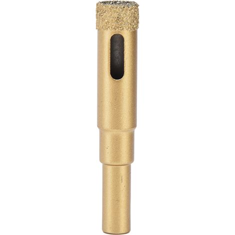 Mèche diamantée 12mm pour verre et granit, tige ronde (1/5)