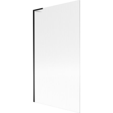 Mexen Next L mampara de baño 1 hoja 100 x 150 cm, rayado, negro - 895-100-000-03-09-70 (1/5)