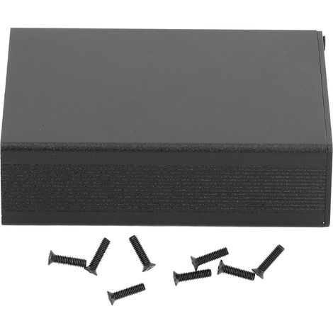24x64x80mm Anschlussdose aus mattschwarzer Aluminiumlegierung für Elektroprojekte (1/5)